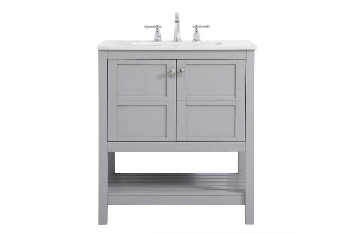 Elegant Theo Bathroom Vanity Bathroom Vanity Elegant 30 Gray Not Included