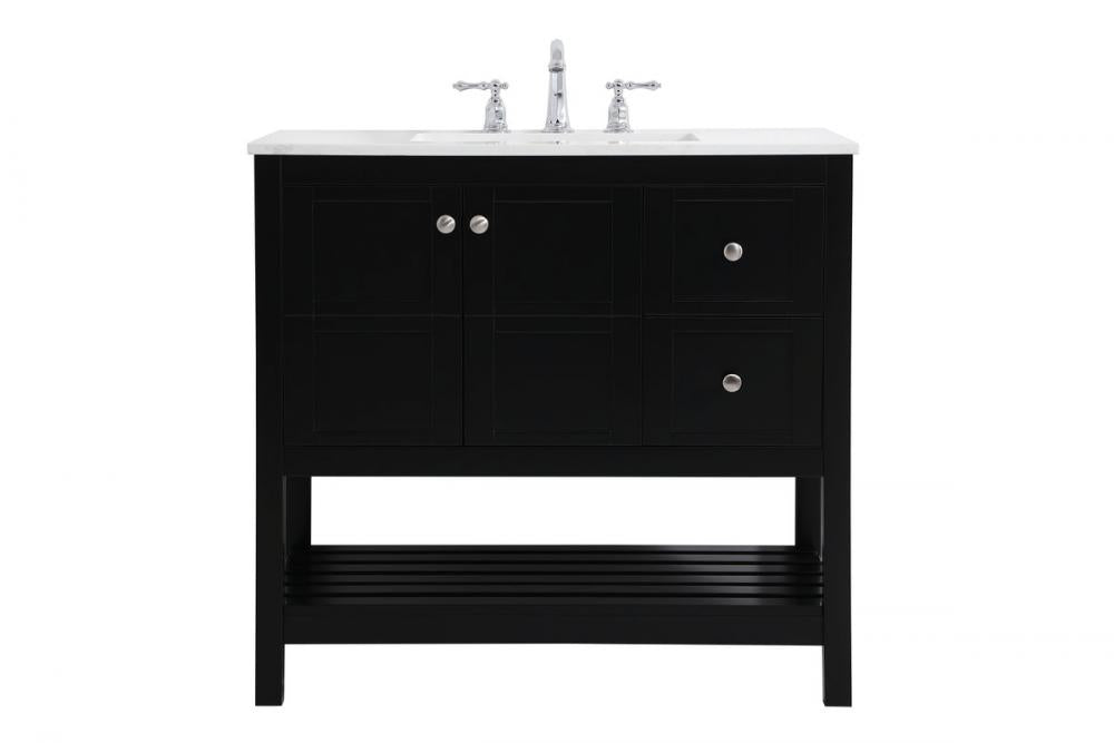 Elegant Theo Bathroom Vanity Bathroom Vanity Elegant 36 Black Not Included