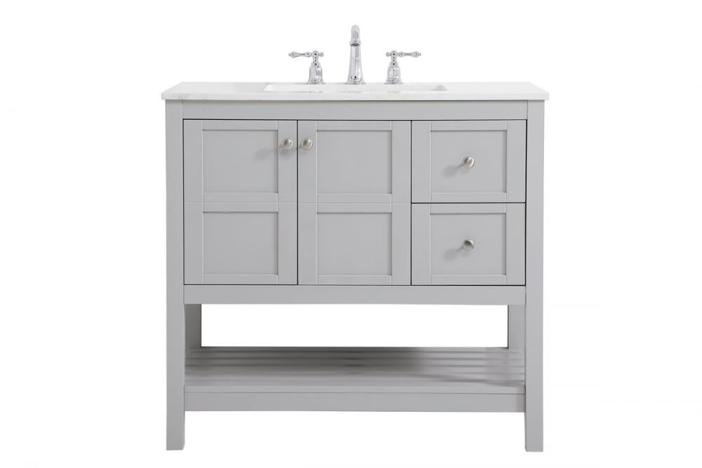 Elegant Theo Bathroom Vanity Bathroom Vanity Elegant 36 Gray Not Included