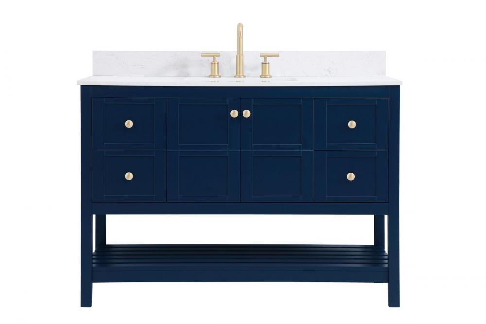 Elegant Theo Bathroom Vanity Bathroom Vanity Elegant 48 Blue Included