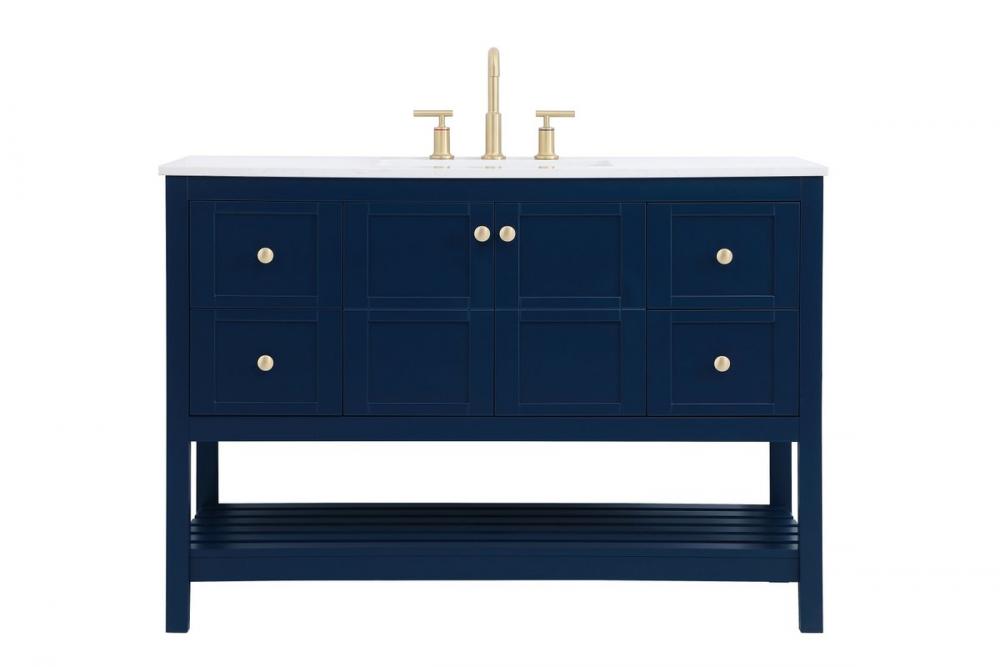 Elegant Theo Bathroom Vanity Bathroom Vanity Elegant 48 Blue Not Included