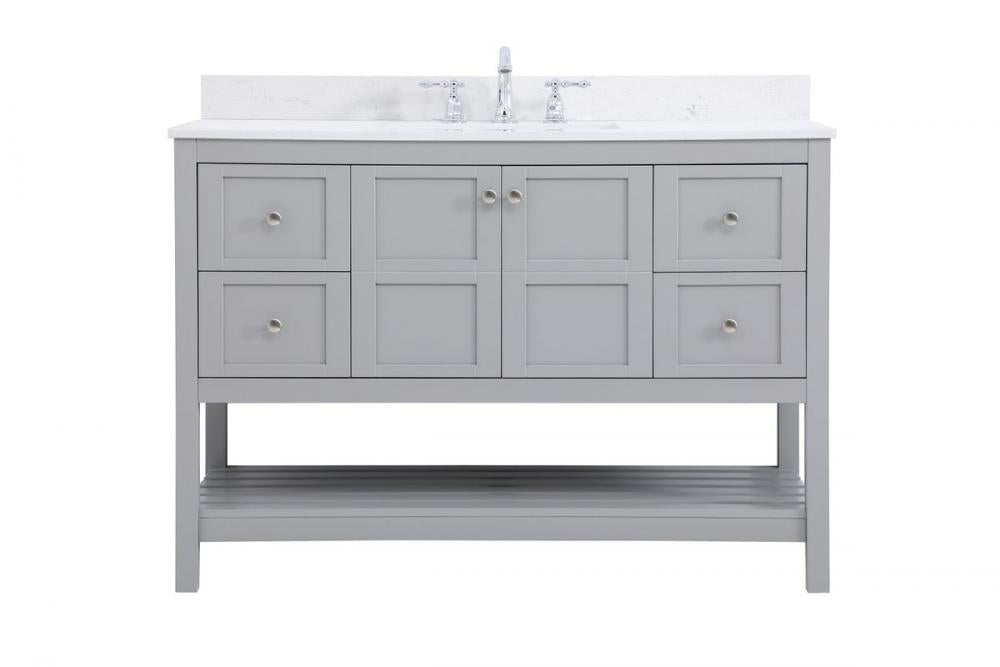 Elegant Theo Bathroom Vanity Bathroom Vanity Elegant 48 Gray Included