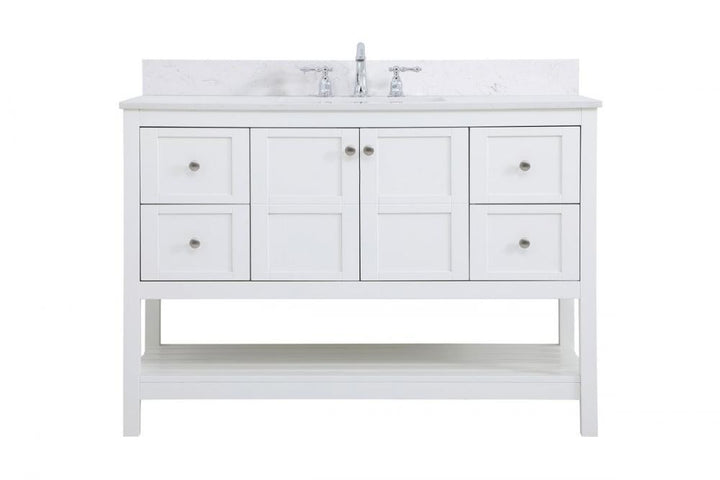 Elegant Theo Bathroom Vanity Bathroom Vanity Elegant 48 White Included