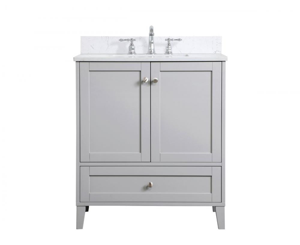 Elegant Sommerville Bathroom Vanity Bathroom Vanity Elegant 30 Gray Included