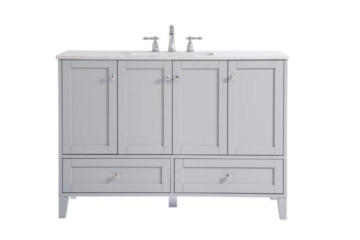 Elegant Sommerville Bathroom Vanity Bathroom Vanity Elegant 48 Gray Not Included