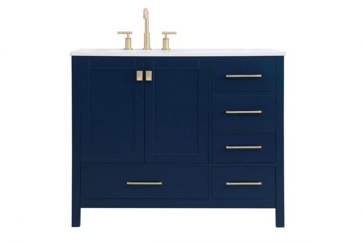 Elegant Irene Bathroom Vanity Bathroom Vanity Elegant 42 Blue Not Included