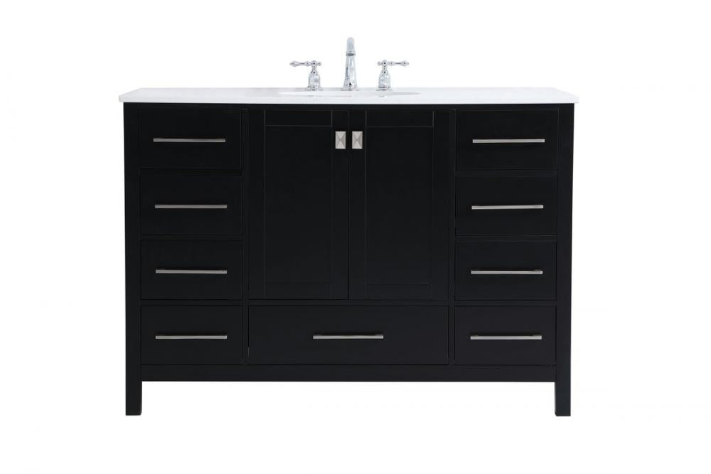 Elegant Irene Bathroom Vanity Bathroom Vanity Elegant 48 Black Not Included