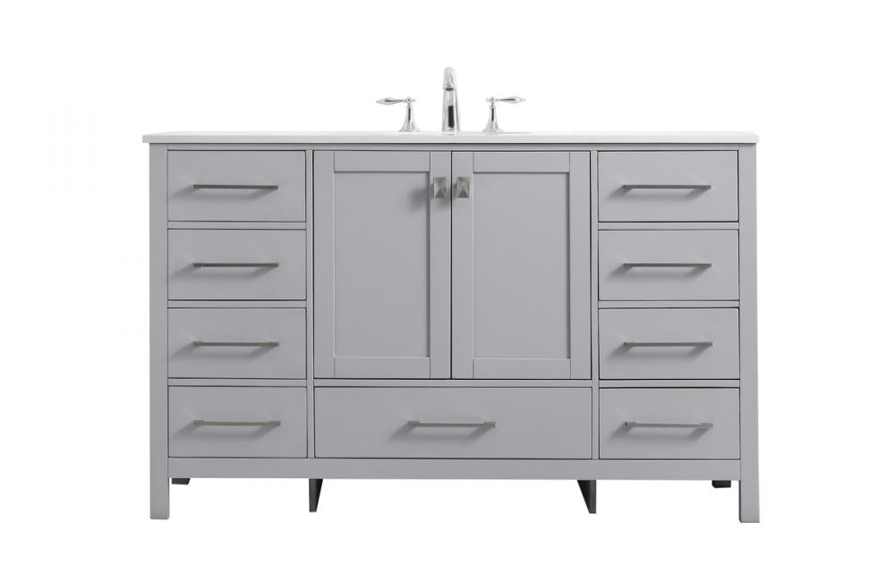 Elegant Irene Bathroom Vanity Bathroom Vanity Elegant 54 Gray Not Included