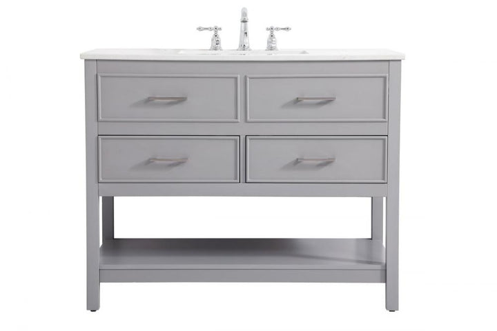 Elegant Sinclaire Bathroom Vanity Bathroom Vanity Elegant 42 Gray Not Included