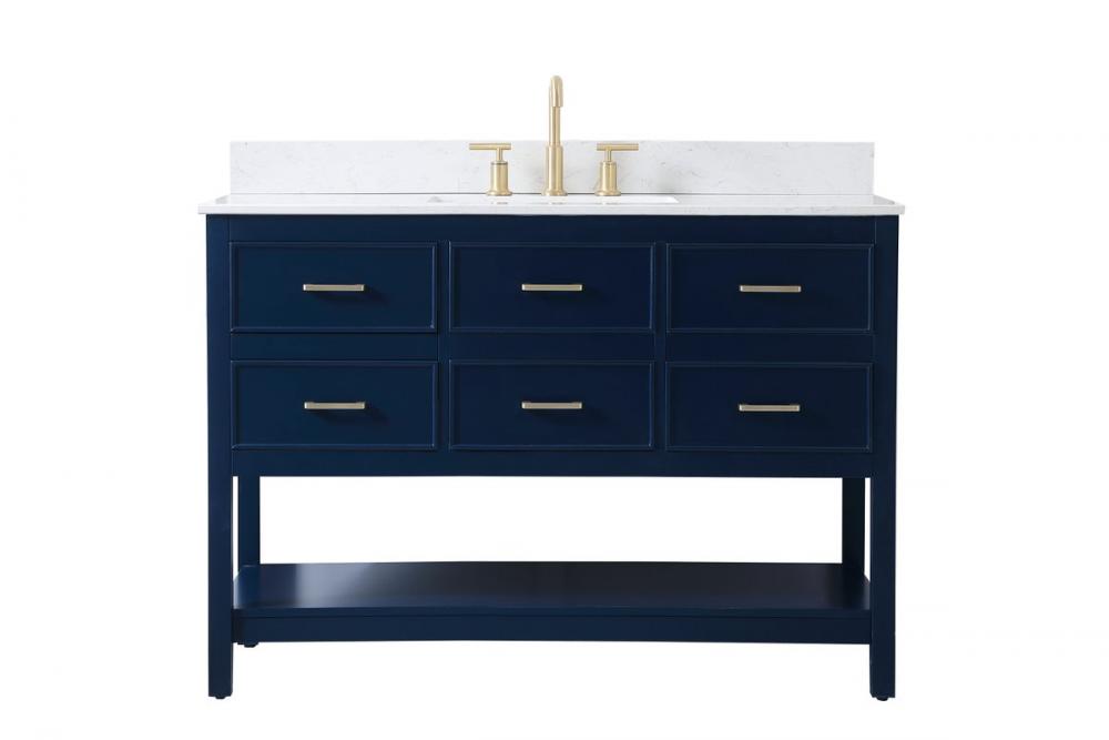 Elegant Sinclaire Bathroom Vanity Bathroom Vanity Elegant 48 Blue Included