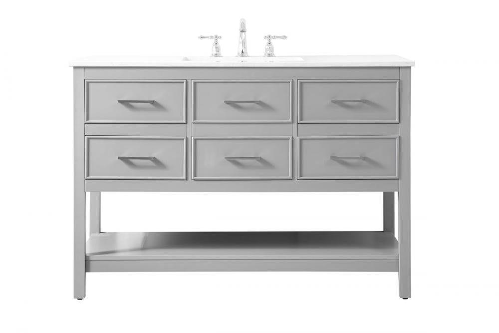 Elegant Sinclaire Bathroom Vanity Bathroom Vanity Elegant 48 Gray Not Included