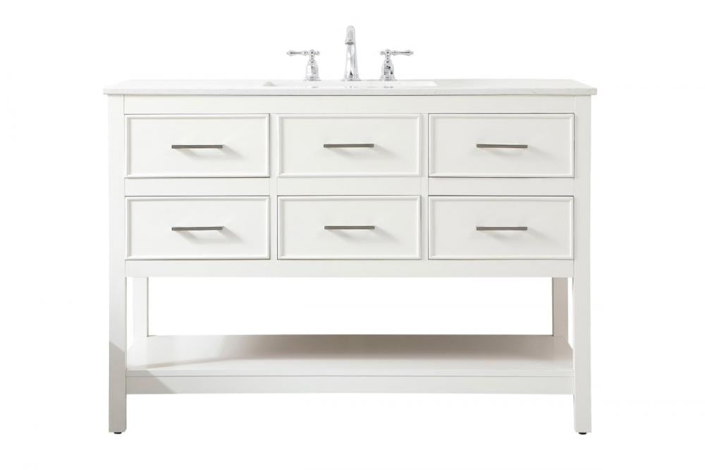 Elegant Sinclaire Bathroom Vanity Bathroom Vanity Elegant 48 White Not Included