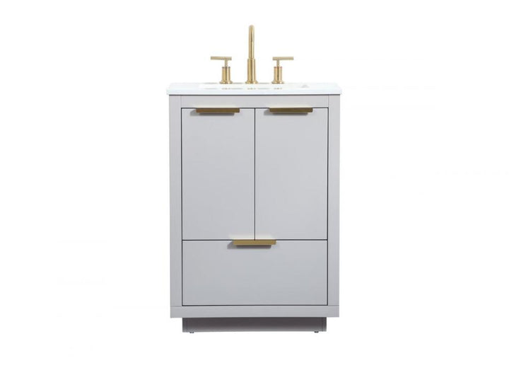 Elegant Blake Bathroom Vanity Bathroom Vanity Elegant 24 Gray Not Included