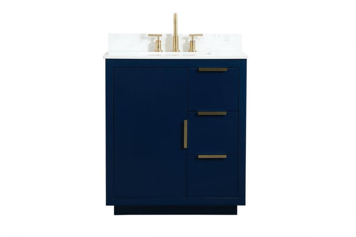 Elegant Blake Bathroom Vanity Bathroom Vanity Elegant 30 Blue Included