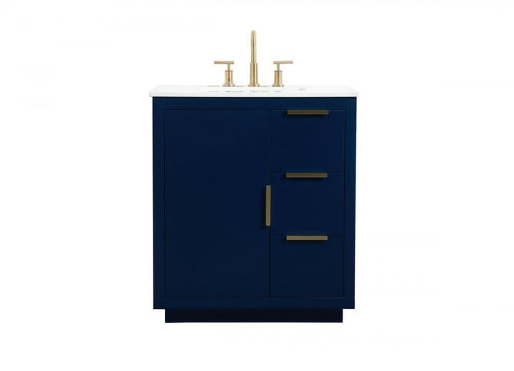 Elegant Blake Bathroom Vanity Bathroom Vanity Elegant 30 Blue Not Included