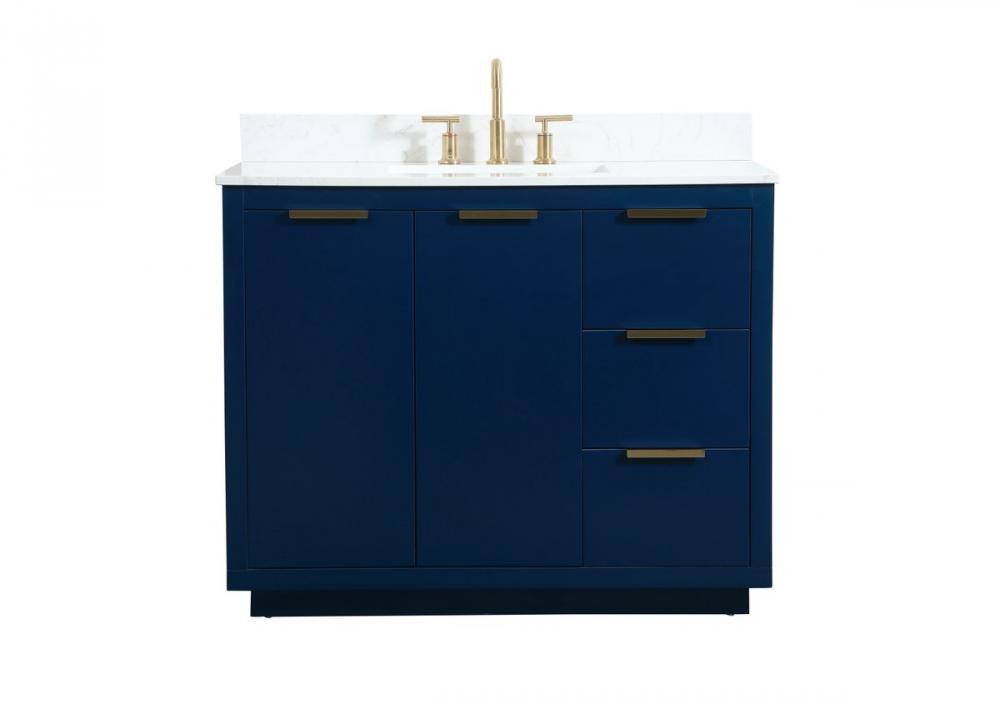 Elegant Blake Bathroom Vanity Bathroom Vanity Elegant 42 Blue Included