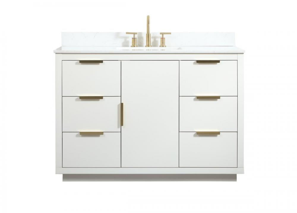 Elegant Blake Bathroom Vanity Bathroom Vanity Elegant 48 White Included