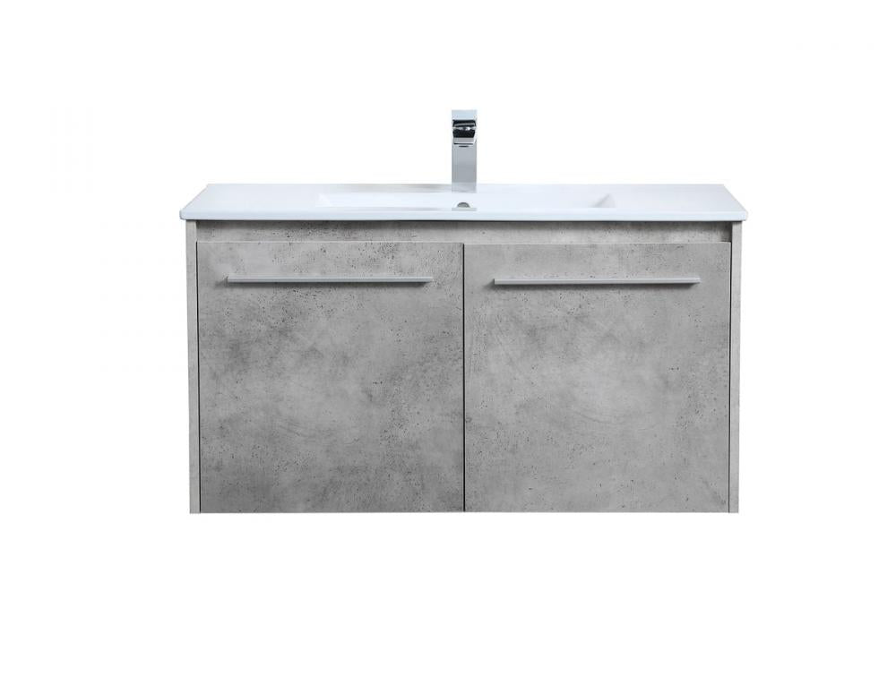 Elegant Rasina Bathroom Vanity Bathroom Vanity Elegant 36 Gray 