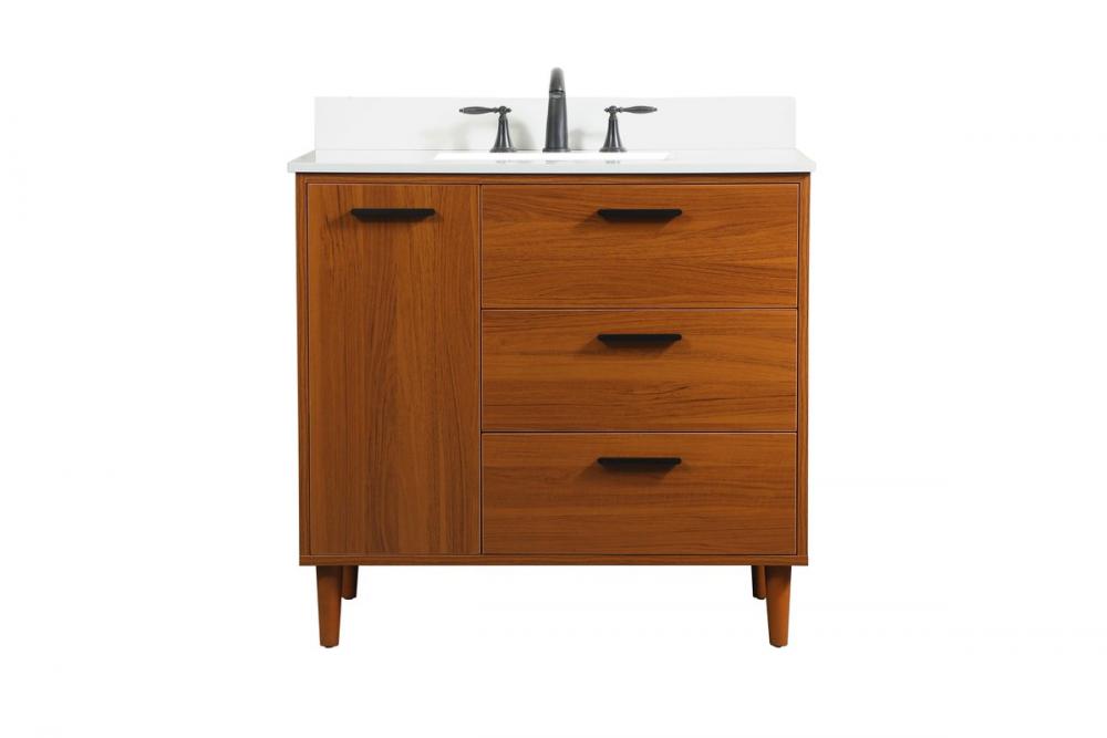 Elegant Baldwin Bathroom Vanity Bathroom Vanity Elegant 36 Dark Wood Included