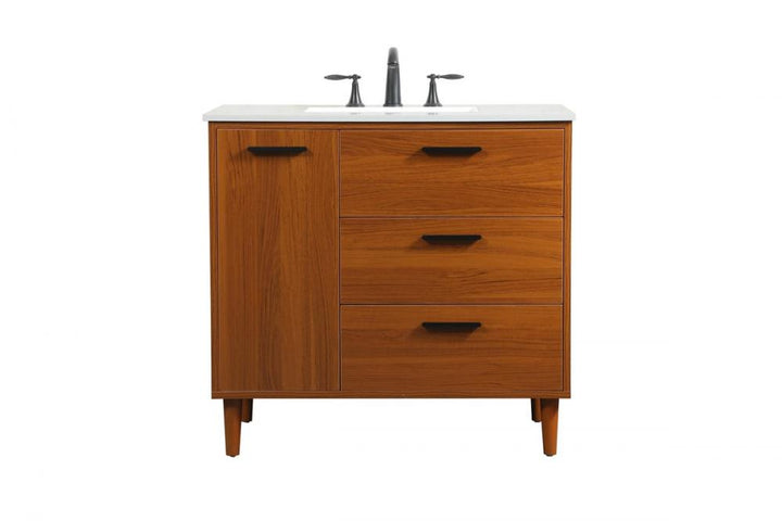 Elegant Baldwin Bathroom Vanity Bathroom Vanity Elegant 36 Dark Wood Not Included