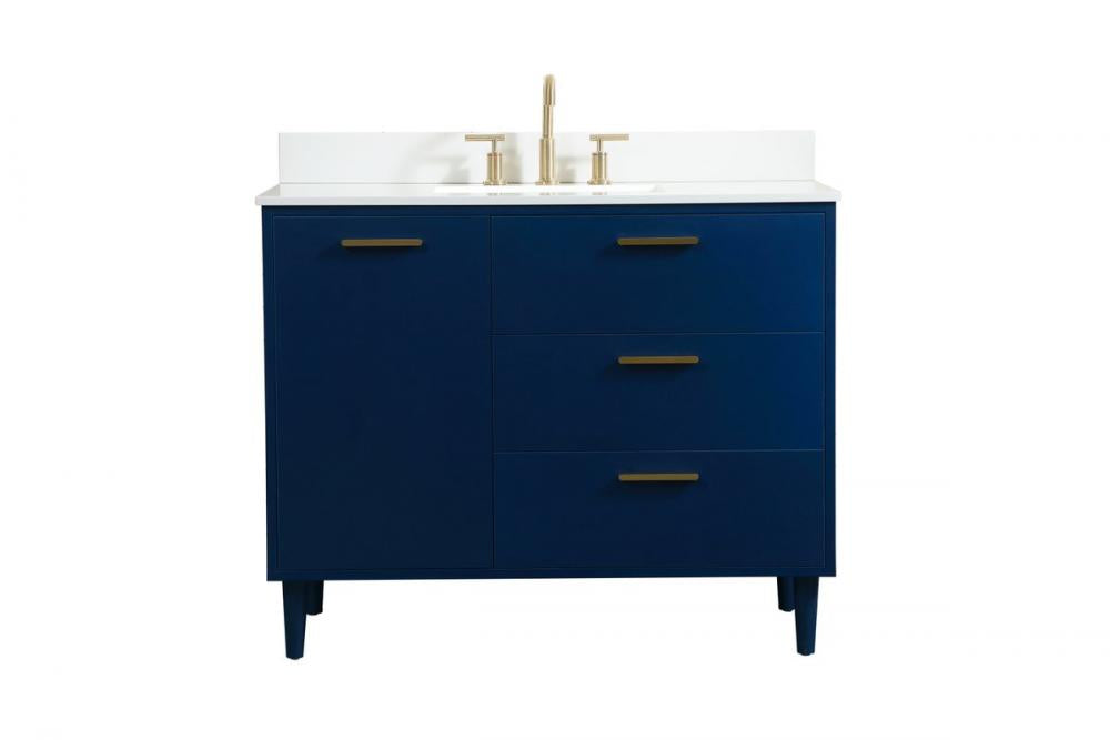 Elegant Baldwin Bathroom Vanity Bathroom Vanity Elegant 42 Blue Included