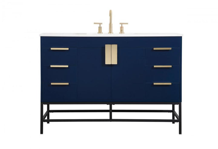 Elegant Eugene Bathroom Vanity Bathroom Vanity Elegant 48 Blue Not Included