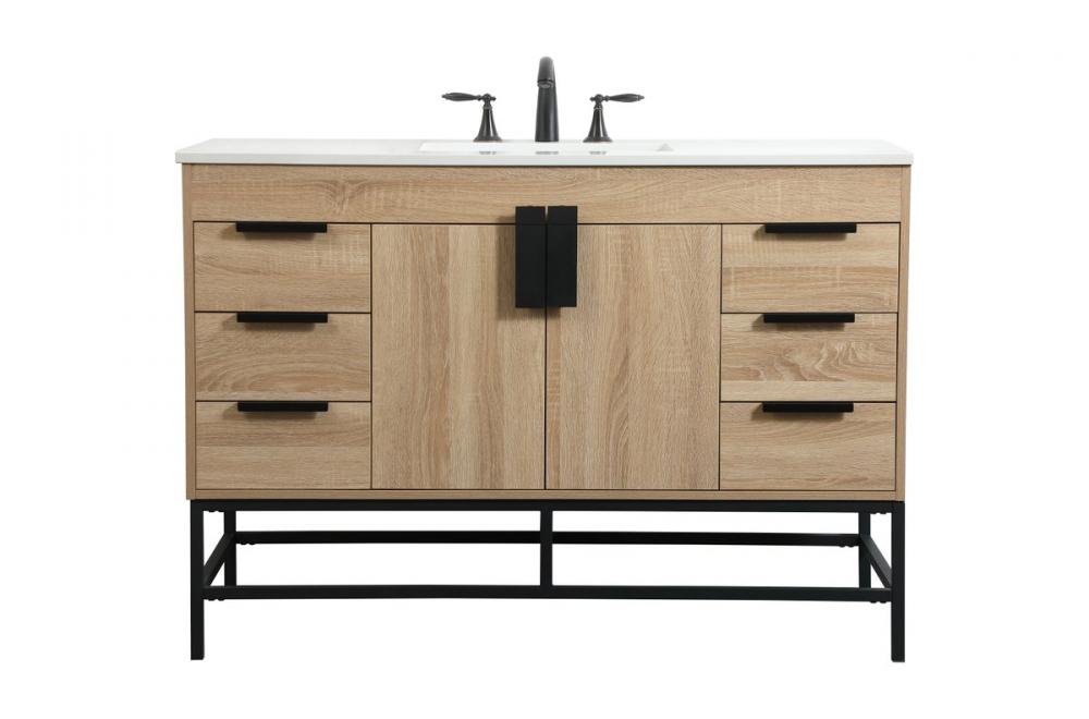 Elegant Eugene Bathroom Vanity Bathroom Vanity Elegant 48 Wood|Brown Not Included