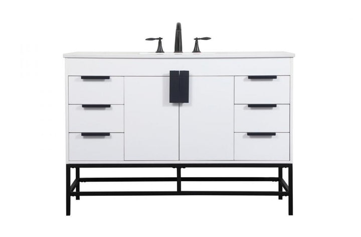 Elegant Eugene Bathroom Vanity Bathroom Vanity Elegant 48 White Not Included