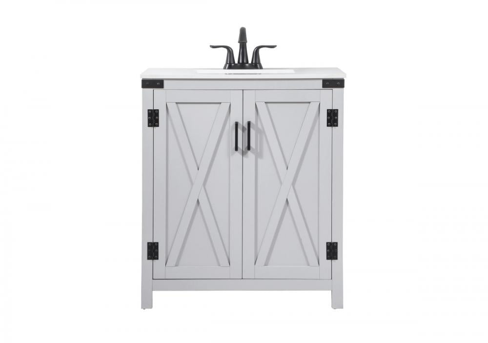 Elegant Grant Bathroom Vanity Bathroom Vanity Elegant 30 Gray Not Included