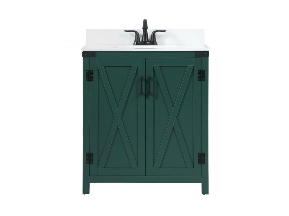 Elegant Grant Bathroom Vanity Bathroom Vanity Elegant 30 Green Included