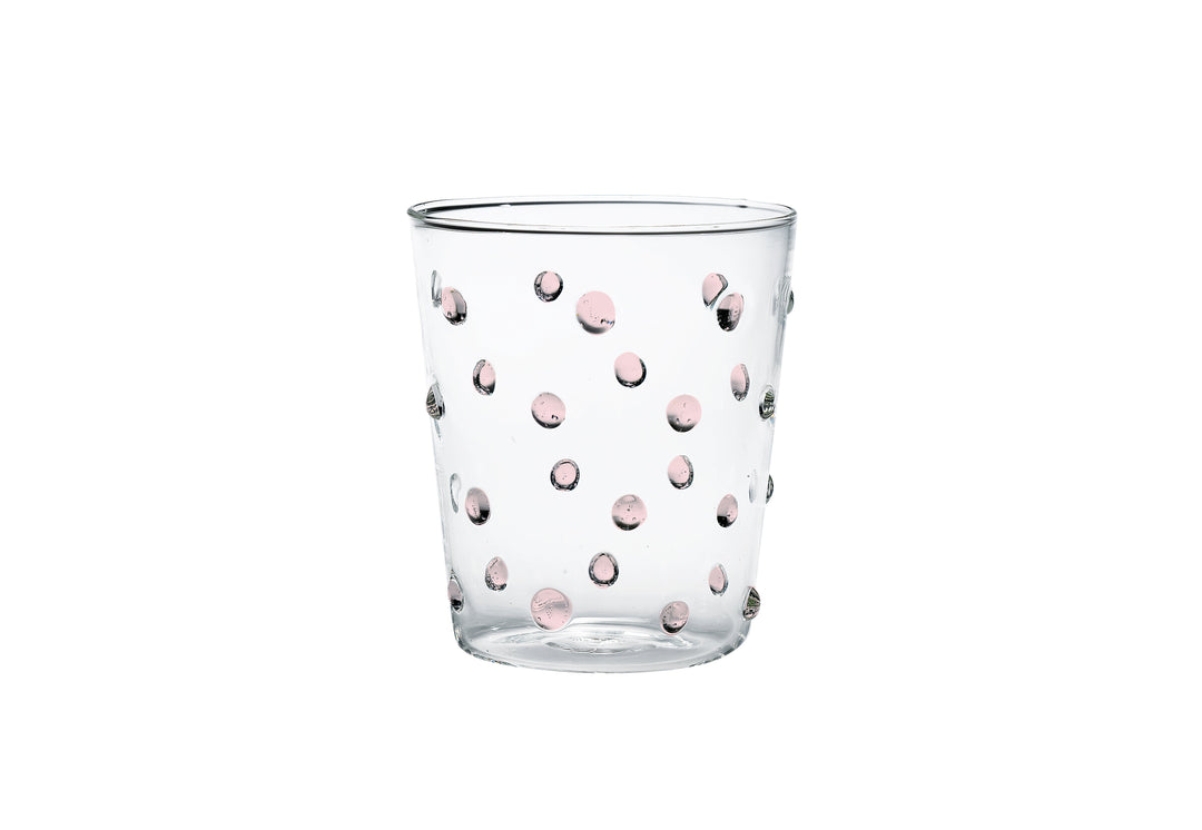 Zafferano America Party Tumbler (Set of 6) Glassware citylgs.store Pink Dots  