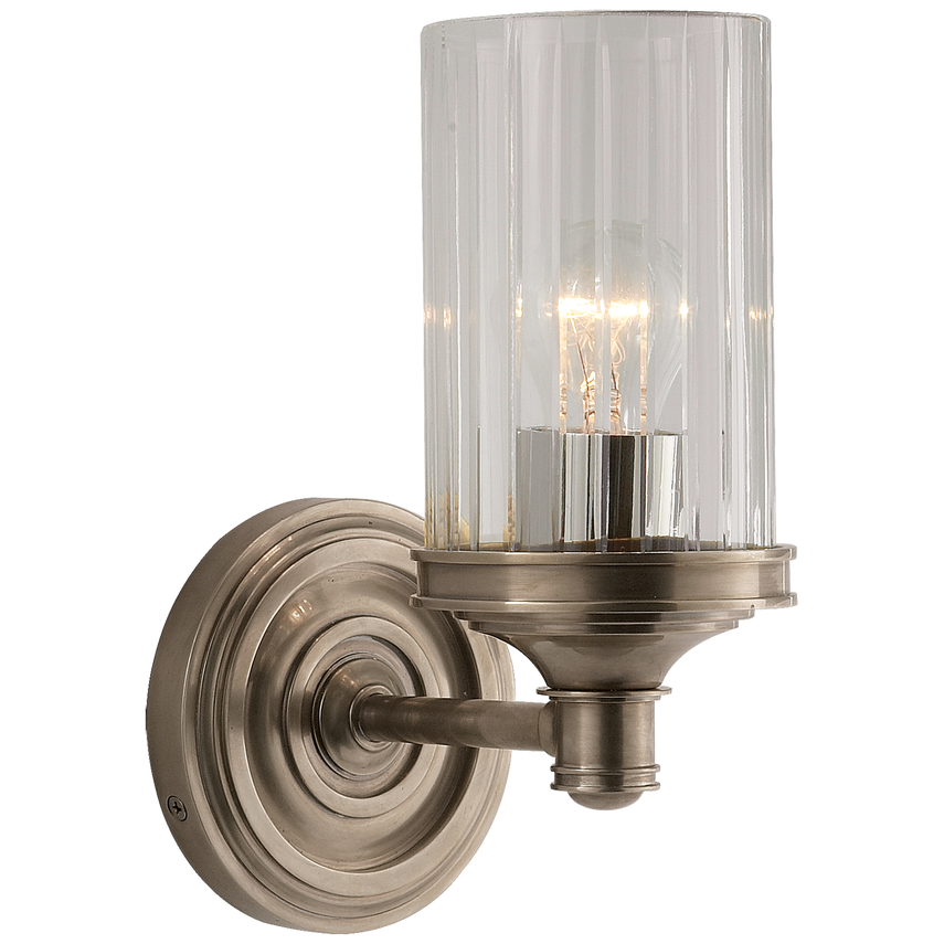 Visual Comfort & Co. Ava Single Sconce Wall Lights Visual Comfort & Co. Antique Nickel  