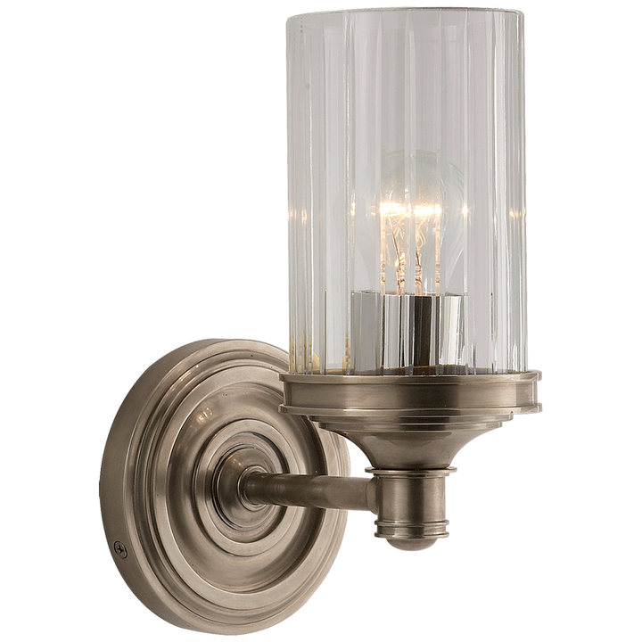 Visual Comfort & Co. Ava Single Sconce Wall Sconces Visual Comfort & Co. Antique Nickel  