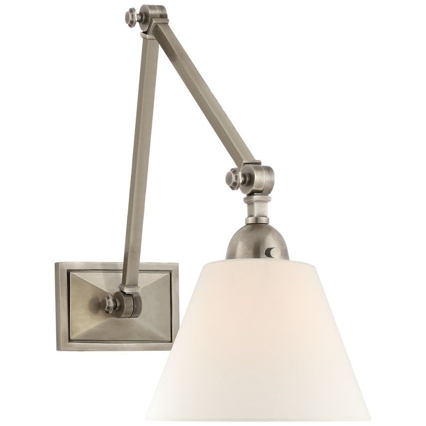 Visual Comfort & Co. Jane Double Library Wall Light Wall Lights Visual Comfort & Co. Antique Nickel  