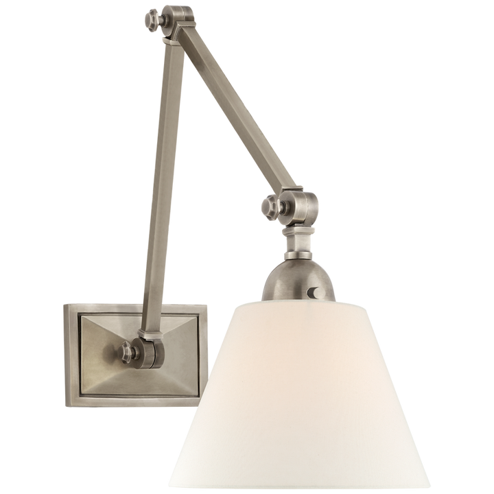 Visual Comfort & Co. Jane Double Library Wall Light Wall Sconces Visual Comfort & Co. Antique Nickel  