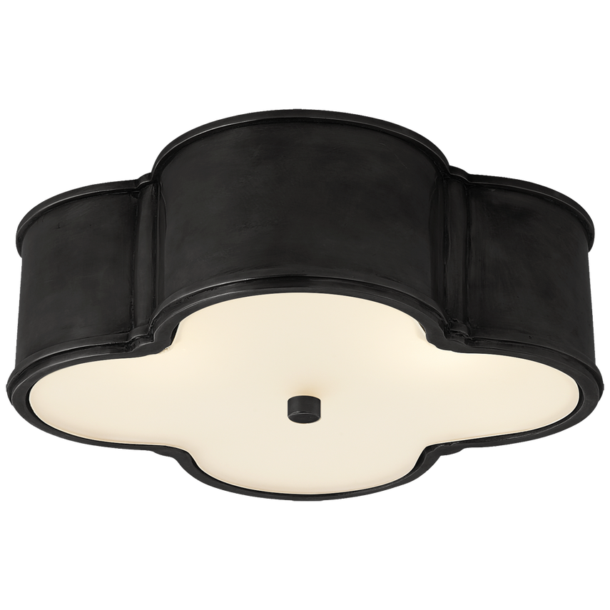 Visual Comfort & Co. Basil 17" Flush Mount Ceiling Flush Mounts Visual Comfort & Co. Gun Metal  