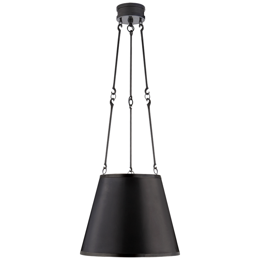 Visual Comfort & Co. Lily Hanging Shade Chandeliers Visual Comfort & Co. Gun Metal  