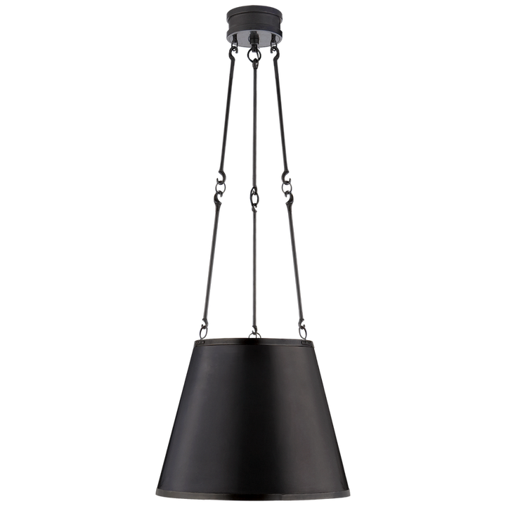 Visual Comfort & Co. Lily Hanging Shade Chandeliers Visual Comfort & Co. Gun Metal  