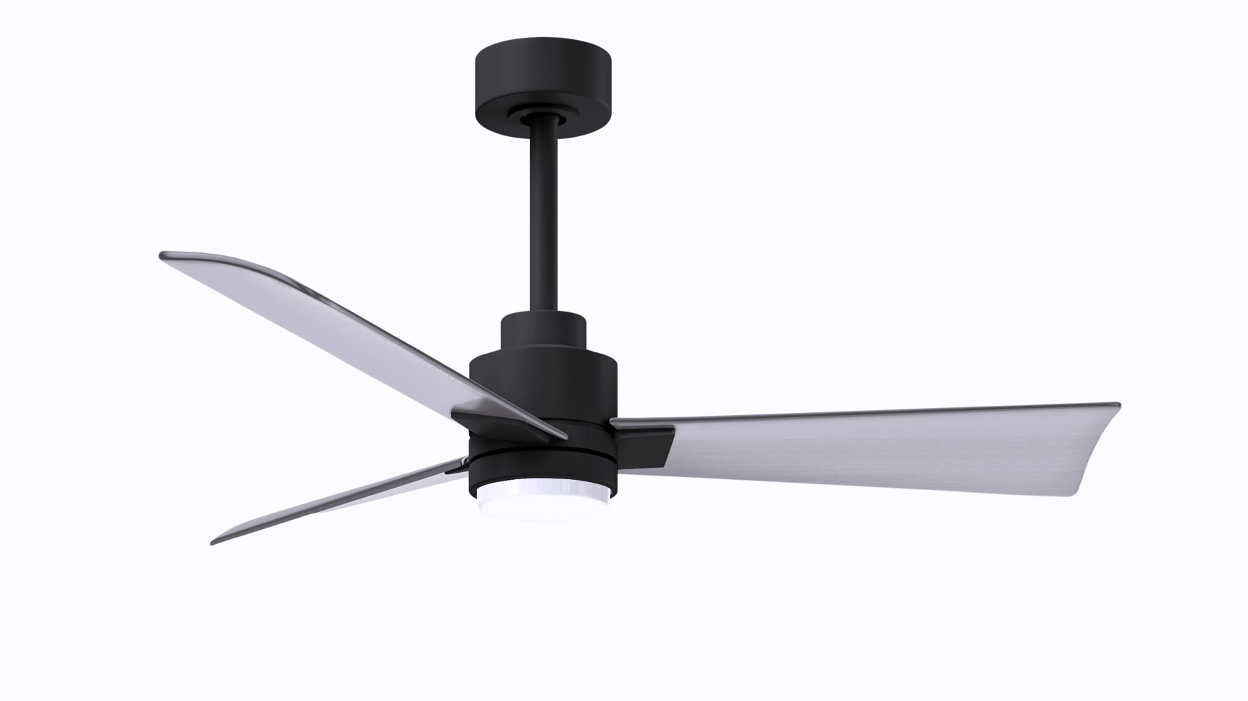 Matthews Fan Company Alessandra - 72" Ceiling Fan Matthews Fan Company Matte Black Brushed Nickel Yes