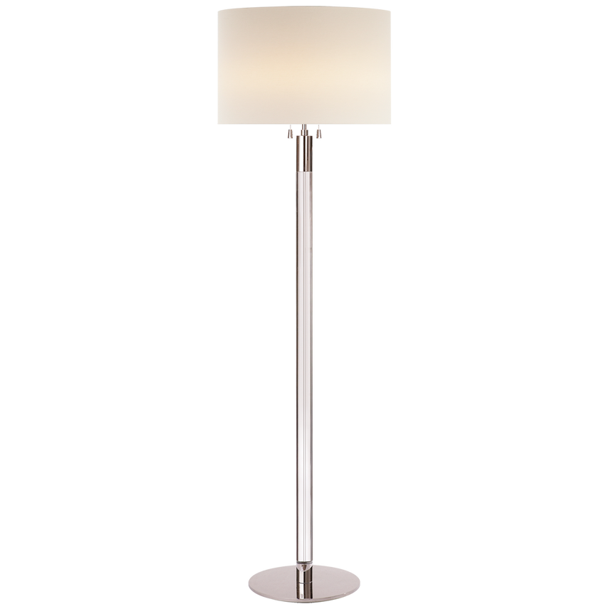 Visual Comfort & Co. Riga Floor Lamp Floor Lamps Visual Comfort & Co. Hand-Rubbed Antique Brass with Crystal  