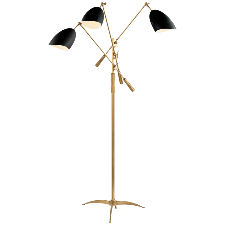 Visual Comfort & Co. Sommerard Triple Arm Floor Lamp