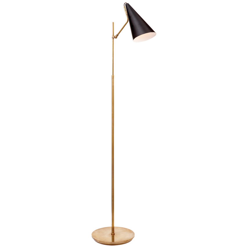 Visual Comfort & Co. Clemente Floor Lamp Floor Lamps Visual Comfort & Co. Brass with Black  