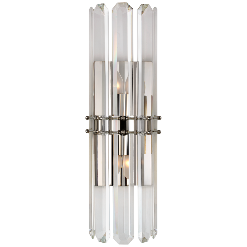 Visual Comfort & Co. Bonnington Tall Sconce Wall Lights Visual Comfort & Co. Hand-Rubbed Antique Brass  