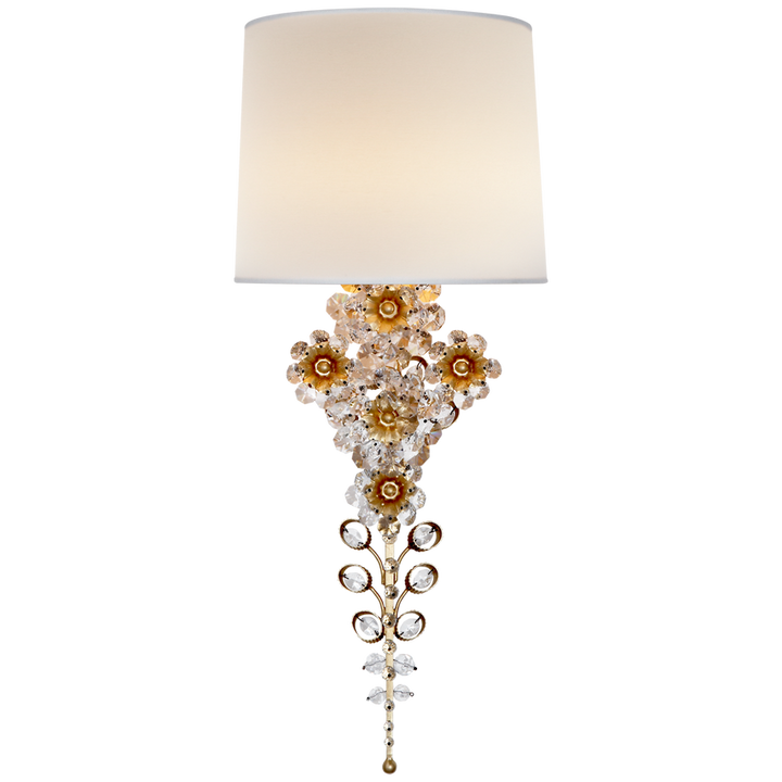 Visual Comfort & Co. Claret Tail Sconce Wall Sconces Visual Comfort & Co. Burnished Silver Leaf  