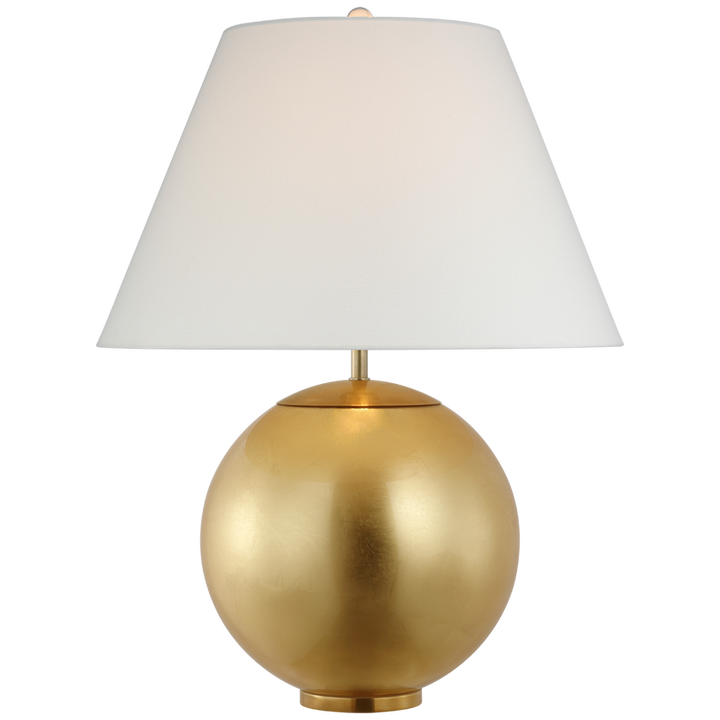 Visual Comfort & Co. Morton Large Table Lamp Table Lamps Visual Comfort & Co. Burnished Silver Leaf  