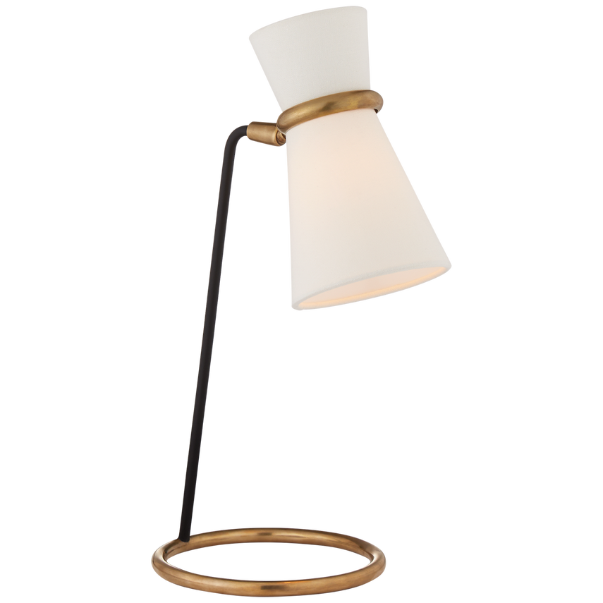 Visual Comfort & Co. Clarkson Table Lamp Table Lamps Visual Comfort & Co. Black and Brass  