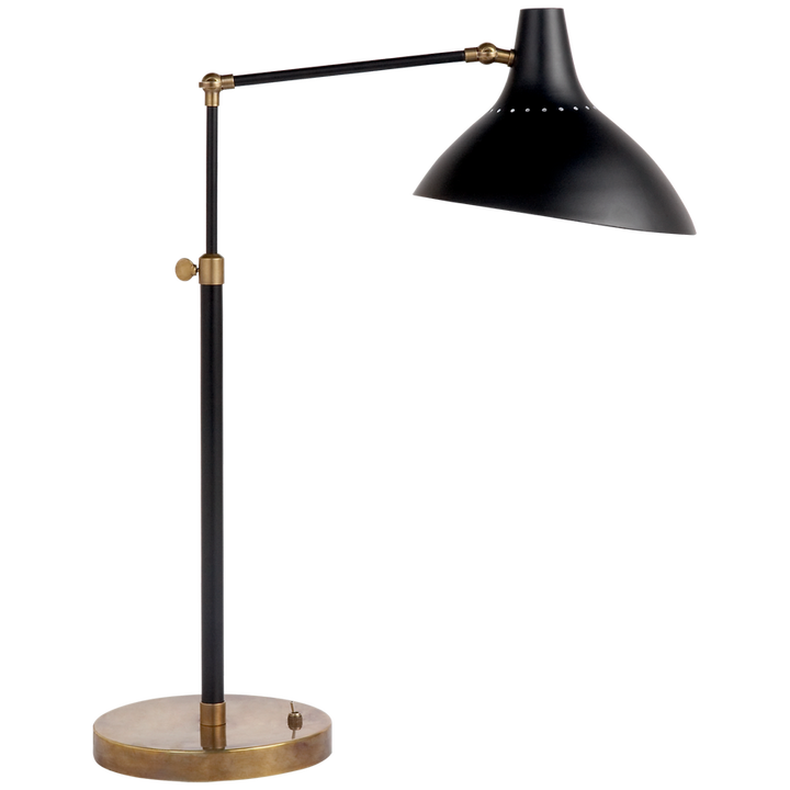 Visual Comfort & Co. Charlton Table Lamp Table Lamps Visual Comfort & Co. Black and Brass  