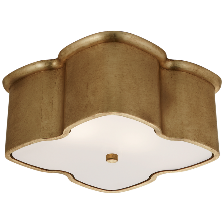 Visual Comfort & Co. Bolsena Clover Flush Mount Ceiling Flush Mounts Visual Comfort & Co. Burnished Silver Leaf  