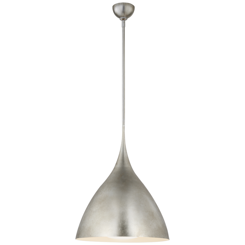 Visual Comfort & Co. Agnes 18" Pendant Ceiling Lights Visual Comfort & Co. Burnished Silver Leaf  