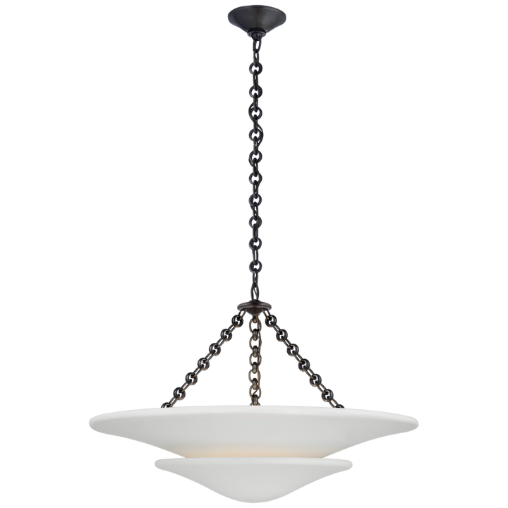 Visual Comfort & Co. Mollino Medium Tiered Chandelier Chandeliers Visual Comfort & Co. Bronze  